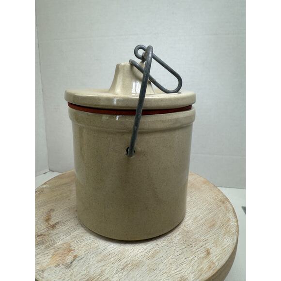 Stoneware Butter Cheese Crock The Great Seal the United States America VTG *READ - Picture 4 of 11